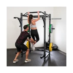 Power cage à squat de musculation avec accessoires d'entraînement - Training varié