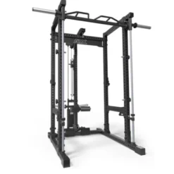 Power rack cage ATX avec poulie à charge libre et barre guidée - Barre de traction multigrip incluse série 700