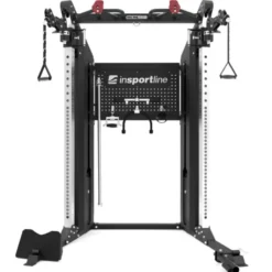 Power rack complet de musculation avec double colonne de poids de 90 kg et poulies rotatives à 360°