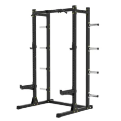 Power rack de musculation avec crochet en J et reposes barres de sécurité - Capacité de charge 500 kg