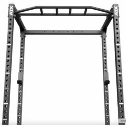Power rack de musculation complet série 500 avec poste tractions, crochets en J et étagères d'urgence capacité 500 kg -195 cm