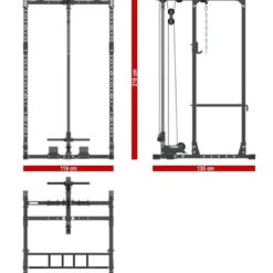 Power rack de musculation et de cross-training 218 cm ATX série 500 haute performance capacité de charge 500 kg