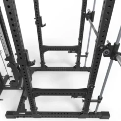 Power rack à squat ATX avec barre guidée et poulie à colonne de poids de 125 kg - Rack complet Série 700
