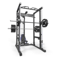 Power rack à squat ATX avec barre guidée et poulie à colonne de poids de 125 kg - Rack complet Série 700