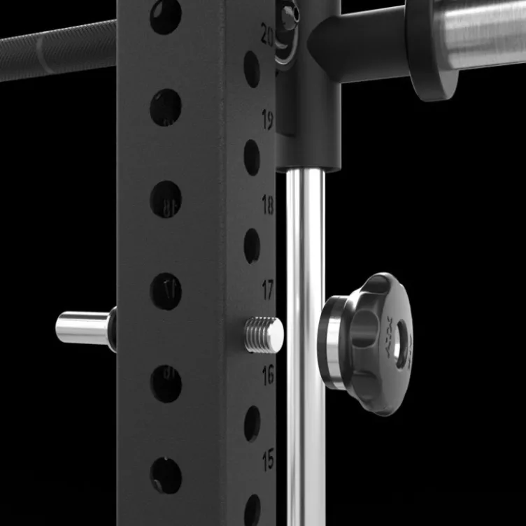 Power rack à squat ATX avec barre guidée et poulie à colonne de poids de 125 kg - Rack complet Série 700