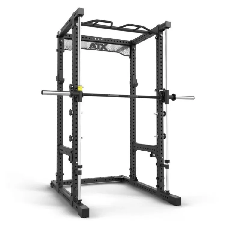 Power Rack à Squat ATX avec option barre guidée jusqu'à 200 kg et barre de traction multigrip - ATX série 700
