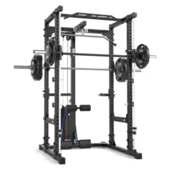 Power rack à squat ATX série 600 avec option multipresse et poulie à charge guidée 115 kg - Deux hauteurs