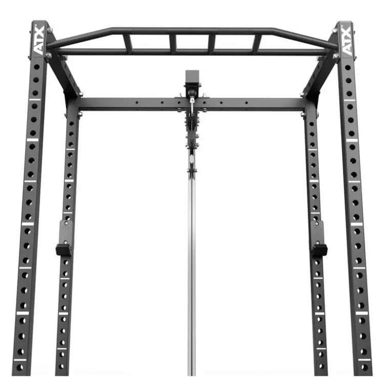 Power rack à squat avec poulie haute et basse à charge libre Max 140 kg - Marque ATX série 500