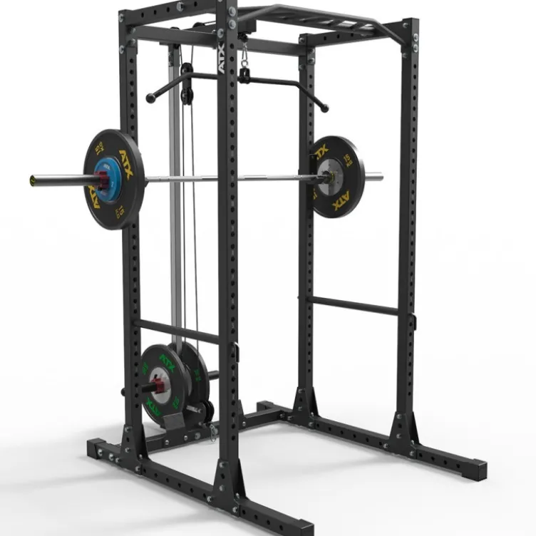 Power rack à squat avec poulie haute et basse à charge libre capacité de charge 1000 kg série 600