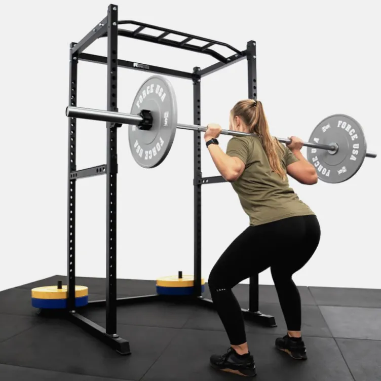 Power Rack à Squat de musculation capacité de charge 325 kg avec crochet en J - FORCE USA