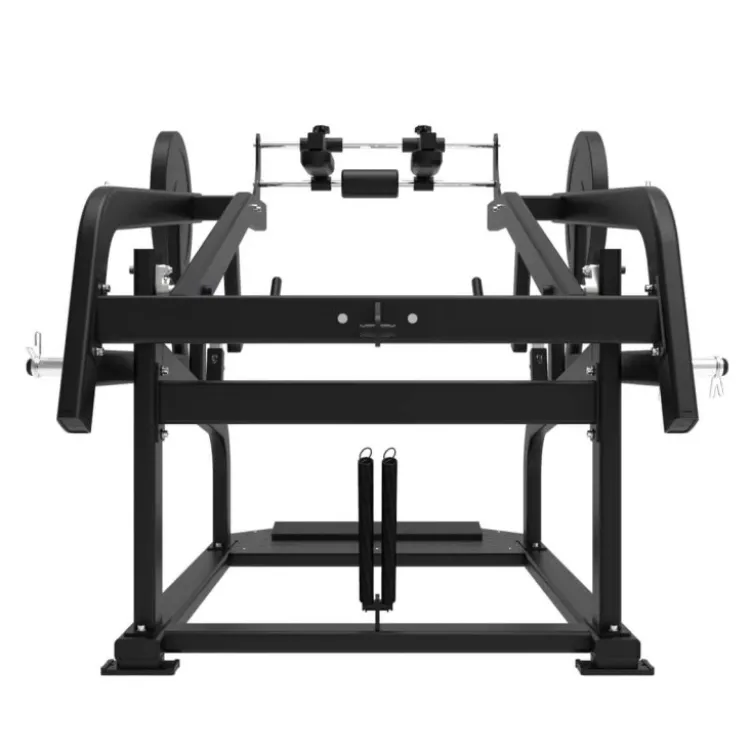 Power squat machine Pro à charge libre jusqu'à 750 kg Élite Séries Titanium Strength EL-PL70 - Bloque-crural Inclus