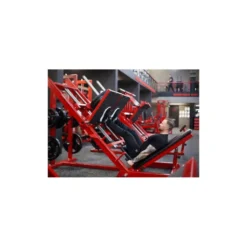 Presse à cuisse de musculation pour disques olympiques - Leg Press pour training jambes unilatéral à charges libres