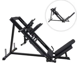 Presse cuisses 45° combinée Hack Squat pour disques de poids 50 / 30 / 25 mm - Capacité de charge 300 kg