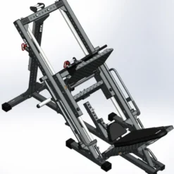 Presse à cuisses et mollets - Hack squat ATX ergonomique à charges libres pour musculation des jambes - Leg Press