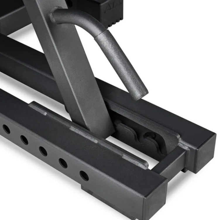 Presse à cuisses et mollets - Hack squat ATX ergonomique à charges libres pour musculation des jambes - Leg Press