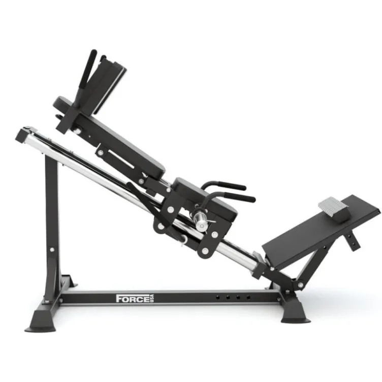 Presse à cuisses - Hack Squat Force USA V3 ergonomique et compacte- Capacité de charge 300 kg