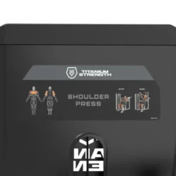 Presse épaules à charge guidée 125 kg BSRX-S12 - Shoulder press de marque Titanium Strength Black Series RX