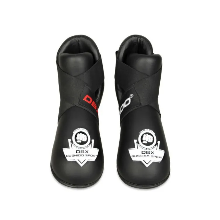 Protège pieds en cuir synthétique rembourré en mousse pour sport de contact
