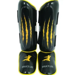 Protèges tibias / pieds signature Bruce Lee avec remplissage en gel