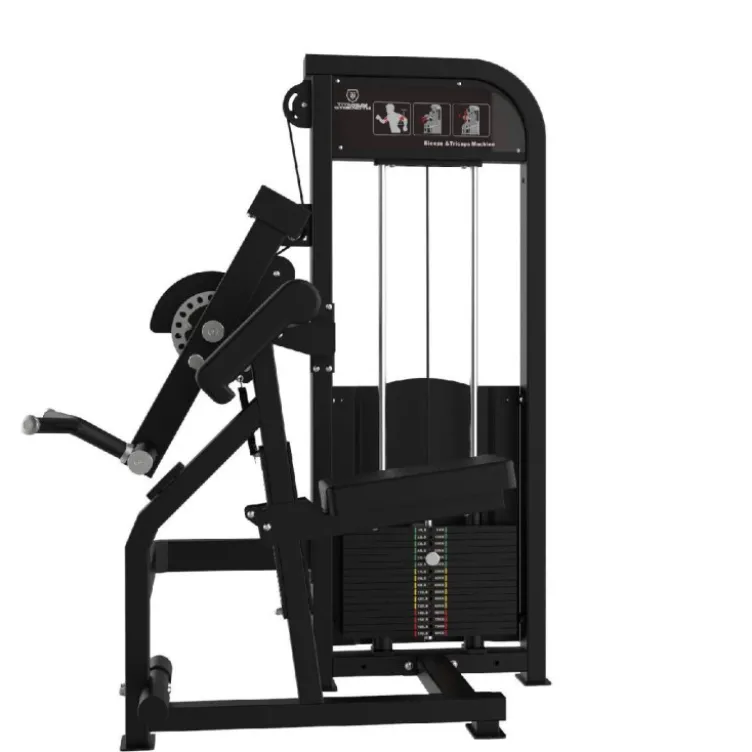 Pupitre à biceps à charge guidée pour plateau de musculation commercial - Titanium Strength Élite Série EL-S40