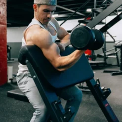 Pupitre à Biceps de qualité professionnelle - Banc Scott capacité de charge 300 kg - Titanium Strength Elite Series