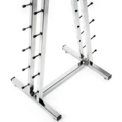 Pyramide de stockage pour 10 paires d'haltères hexagonaux ou chromés