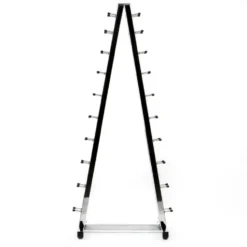 Pyramide de stockage pour 10 paires d'haltères hexagonaux ou chromés