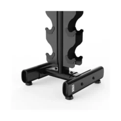 Rack complet de musculation avec 8 paires d'haltères rond en acier de 1 à 8 kg - Espace sportif professionnel