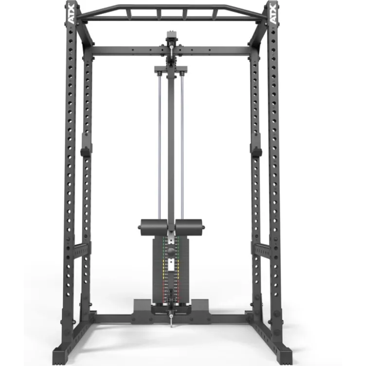 Rack de musculation ATX série 500 compact 198 cm de hauteur avec poulie à colonne de poids 100 kg
