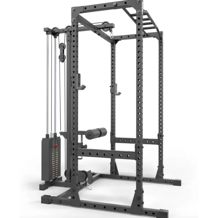 Rack de musculation ATX série 500 compact 198 cm de hauteur avec poulie à colonne de poids 100 kg