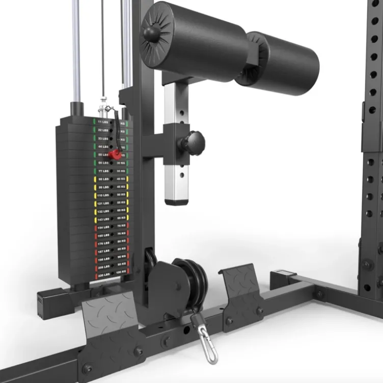Rack de musculation ATX série 500 compact 198 cm de hauteur avec poulie à colonne de poids 100 kg