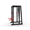 Rack de musculation avec crochets de sécurité et reposes barres pour les espaces sportifs des forces de l'ordre et associations