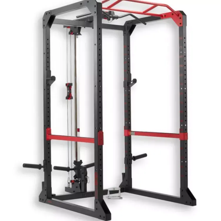 Rack de musculation pour homegym avec accessoires - Capacité de charge 200 kg