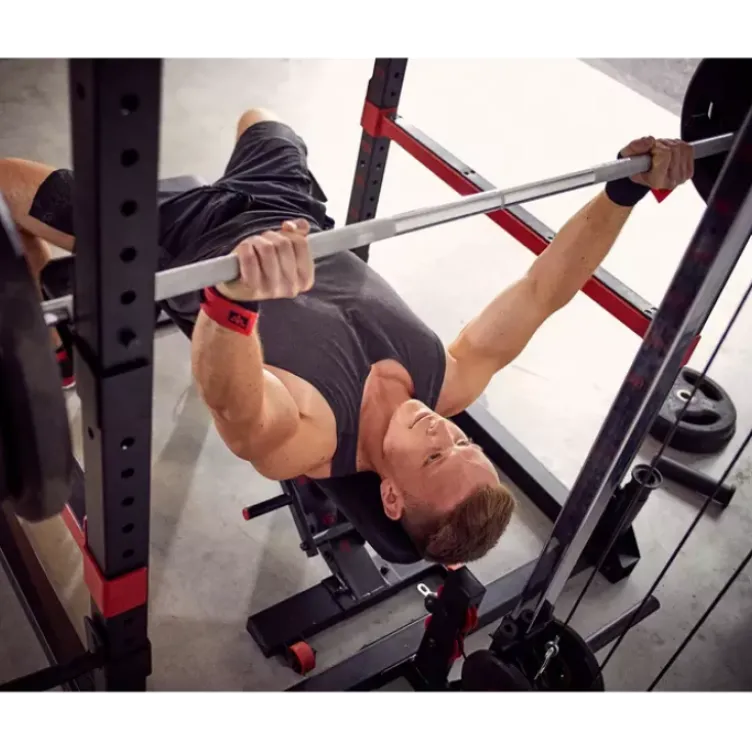 Rack de musculation pour homegym avec accessoires - Capacité de charge 200 kg