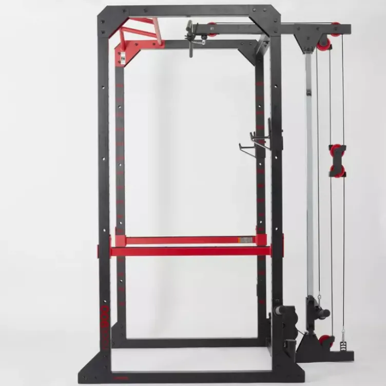 Rack de musculation pour homegym avec accessoires - Capacité de charge 200 kg