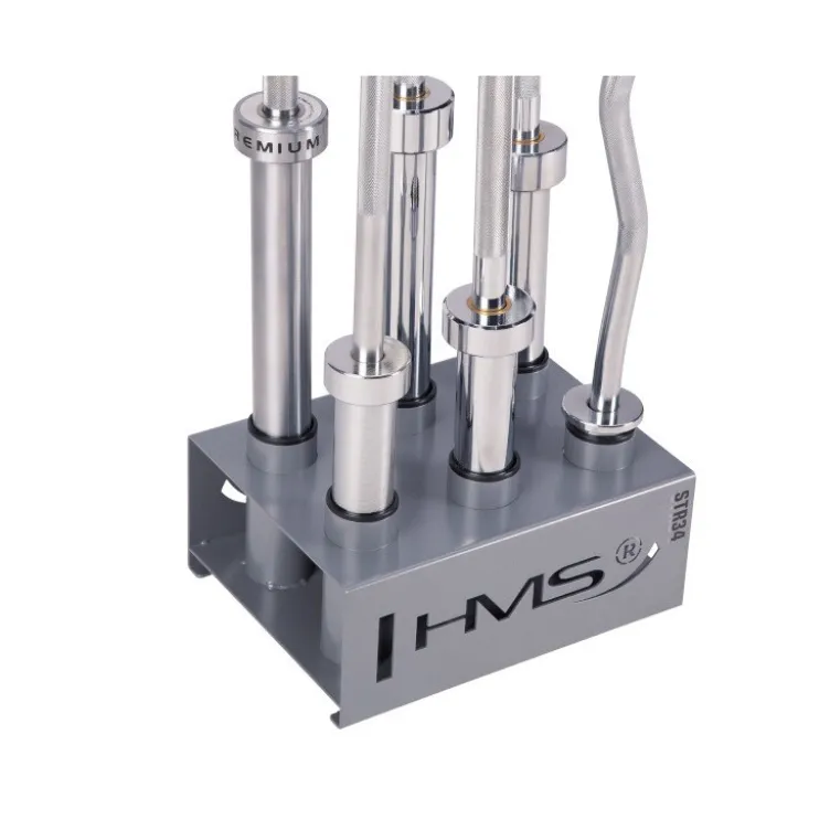 Rack de rangement en acier pour 6 barres olympiques 50 mm - Rangement vertical