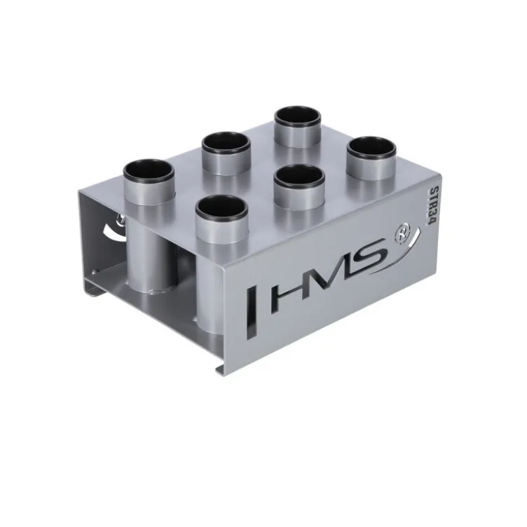 Rack de rangement en acier pour 6 barres olympiques 50 mm - Rangement vertical