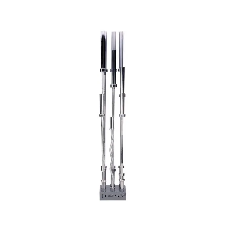 Rack de rangement en acier pour 6 barres olympiques 50 mm - Rangement vertical