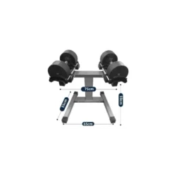 Rack de rangement en acier pour paire d'haltères à charge variable - Équipement homegym