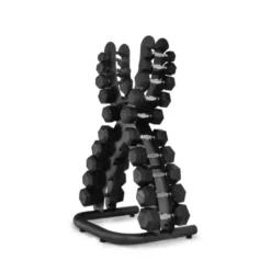 Rack de rangement en forme de X pour haltères de 1 à 10 kg