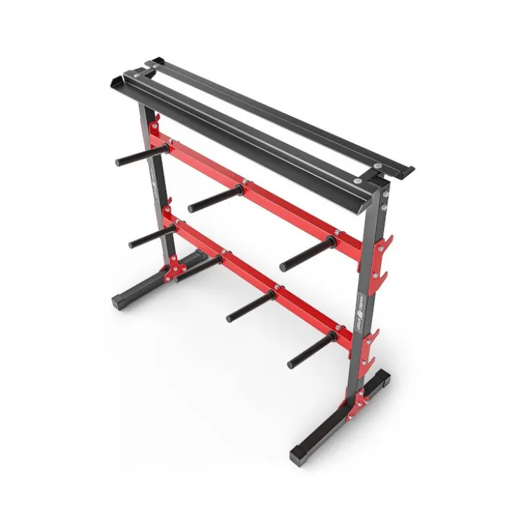 Rack de rangement 3 en 1 pour haltère - barre de musculation et disques de poids