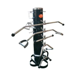 Rack de rangement pour accessoires de tirage avec 11 crochets pour home gym