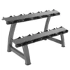 Rack de rangement pour haltères ronds sur 2 étages - Titanium Strength 6RDR - Capacité 6 paires