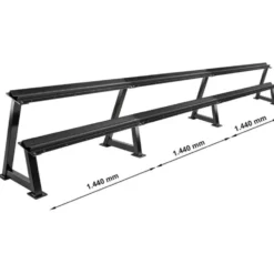Rack de rangement pour haltères 144 cm avec module d'extension en option de marque ATX