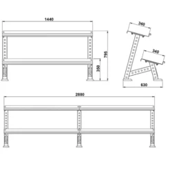 Rack de rangement pour haltères courts Hexagonaux ATX - Possibilité d'extension
