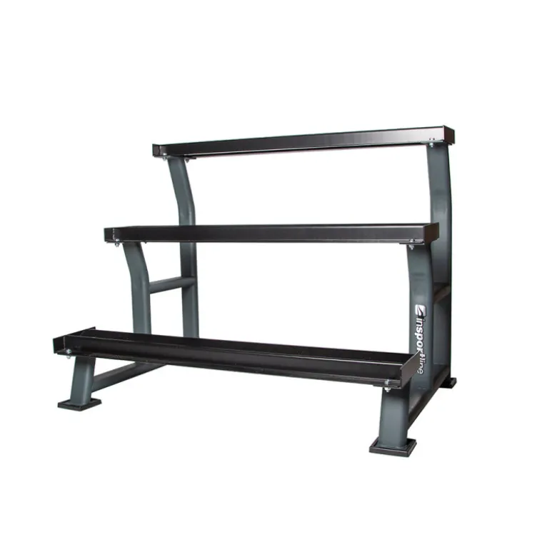 Rack de rangement pour haltères de musculation 1 à 20 kg à trois étages capacité de charge 400 kg