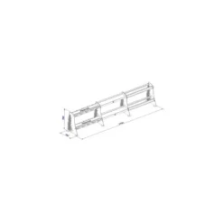 Rack de rangement pour haltères avec 30 supports répartis sur 2 niveaux