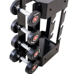 Rack de rangement pour 4 paires d'haltères de musculation - Capacité de charge 300 kg