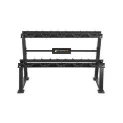 Rack de rangement pour 5 paires d' haltères sur 2 niveaux pour salle musculation ou Home-gym