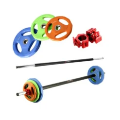 Rack de rangement vertical avec barres x 10 et disques de poids x60 - MAX 280 kg